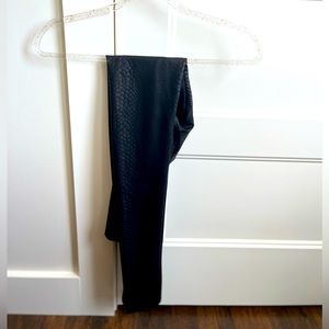 Faux snakeskin leggings. Pleather material